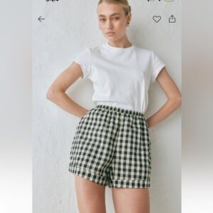 VRG GRL plaid shorts